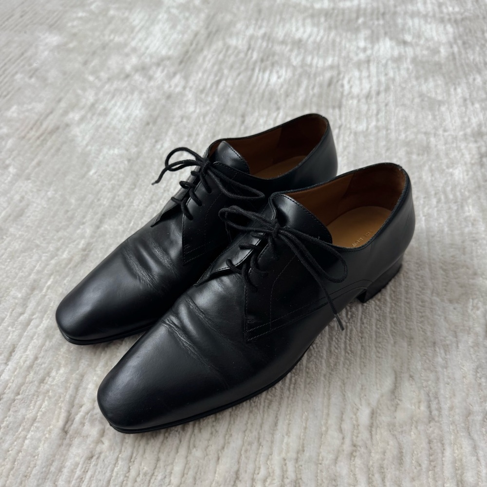 The Row - Black Derby Dress Shoe